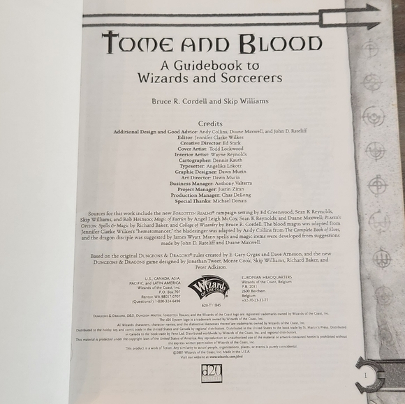 Dungeons & Dragons Tome and Blood Guidebook Pre-owned Very Good - Picture 11 of 13